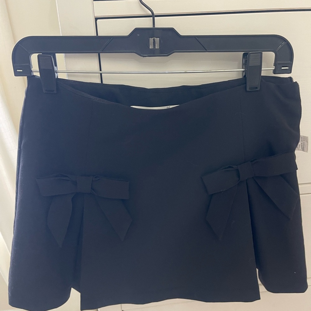 Altar'd State Elegant Black bow Skirt M
